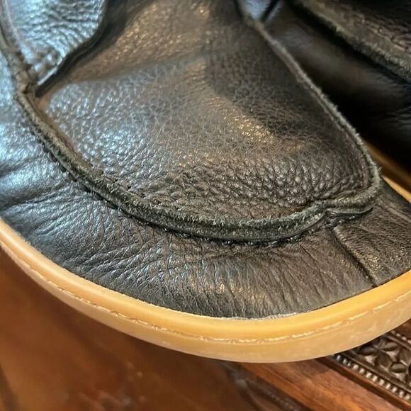 Outer black leather low Chukka boots, size 9! main image 9
